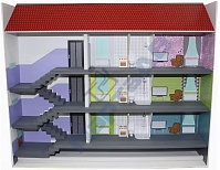 Макет жилого здания с узлами жизнеобеспечения