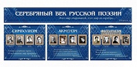Серебряный век русской поэзии, стенд из 4-х частей