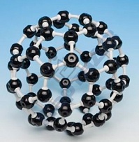 Модель кристаллической решетки фуллерена (60 атомов)
