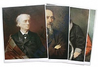 Русские писатели в живописных портретах (16 шт.)