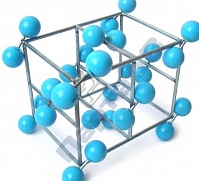 Модель кристаллической решетки йода
